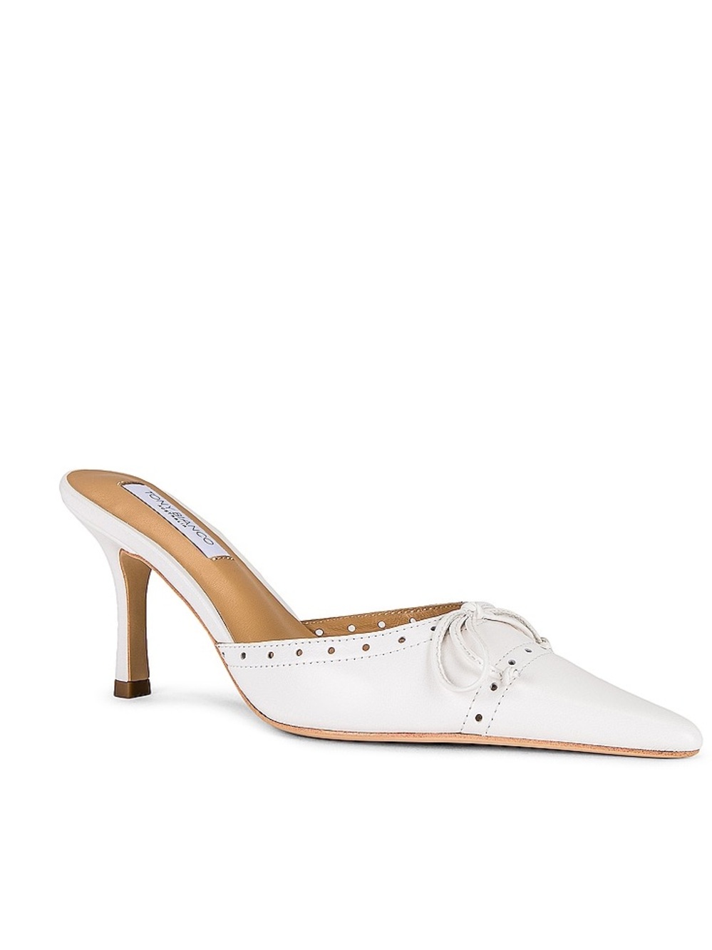 Tony Bianco Scooter Heel in White Nappa